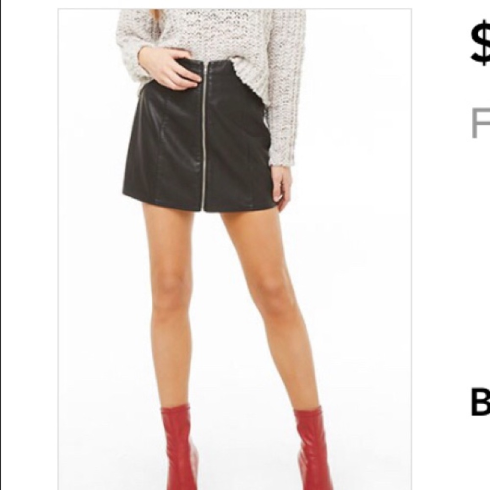Forever 21 Leather Skirt